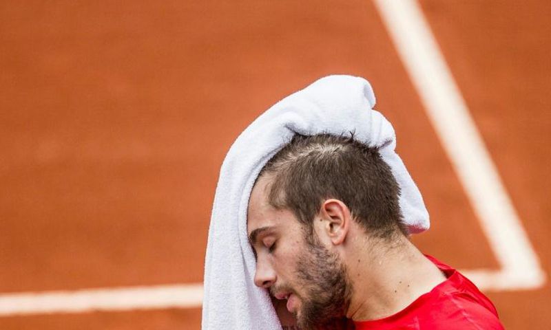 Borna Coric, seen here at February's Rio Open, has tested positive for coronavirus