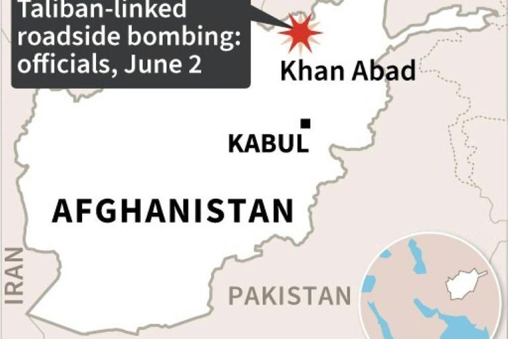 Map of Afghanistan locating an attack reported Tuesday