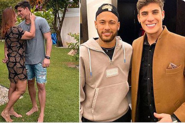 Neymar's mother and her boyfriend