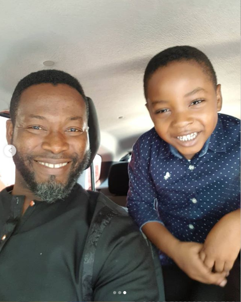 Adjetey Annan and his son
