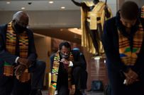 Here are beautiful Kente photos from George Floyd's memorial by Congressional Democrats