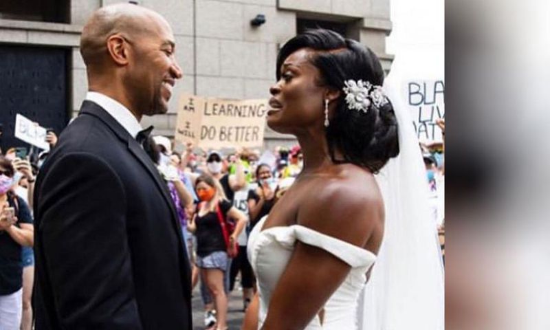 'Why We Had Our Wedding At A BLM Protest'