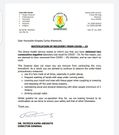 Letter from Ghana Health Service to Carlos Ahenkorah