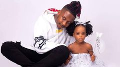Kelvyn Boy and daughter Believe Brown