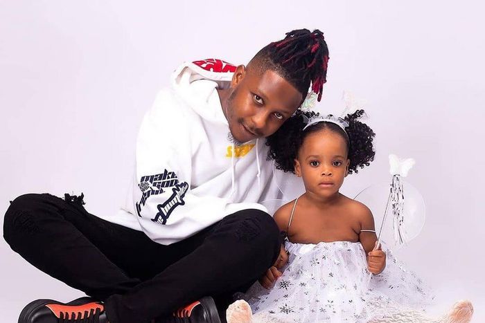 Kelvyn Boy and daughter Believe Brown