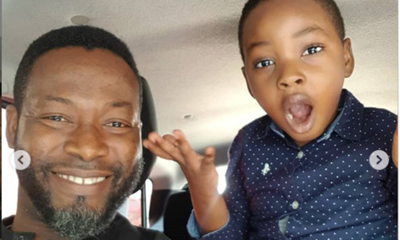 Adjetey Annan and his son