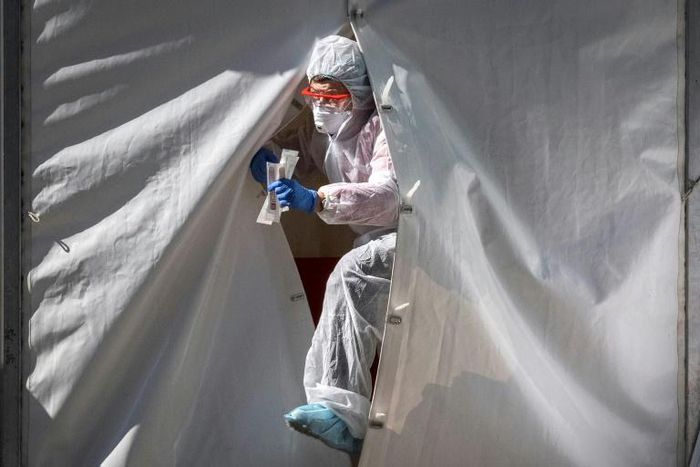 Russia reported a spike in new daily infections