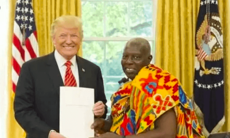 Baffour Adjei Bawuah, Ghana's ambassador to US and Donald Trump