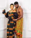 Kente bride and groom