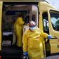 Although the epidemic has weakened its deadly grip on Spain, there has been no let-up in the "constant tension" faced by ambulance crews