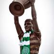 A statue to Celtic's European Cup winning captain Billy McNeill stands outside Celtic Park