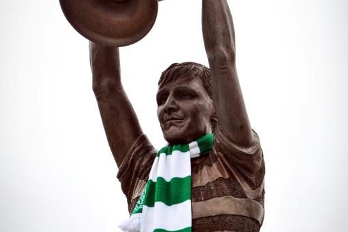 A statue to Celtic's European Cup winning captain Billy McNeill stands outside Celtic Park