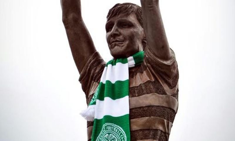 A statue to Celtic's European Cup winning captain Billy McNeill stands outside Celtic Park