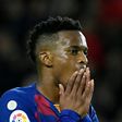 Barcelona's Portuguese defender Nelson Semedo did not train on Thursday following reports he attended a gathering of more than 20 people, against strict health guidelines