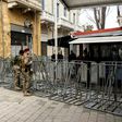 The Ledra Street crossing in divided Cypriot capital Nicosia has been closed for two and a half months