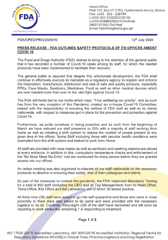 FDA statement