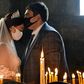 Conspiracy claims and alleged failure to take the virus threat seriously have seen cases incrase in Armenia -- here a bride and a bridegroom did don masks for their wedding at Saghmosavan near the capital