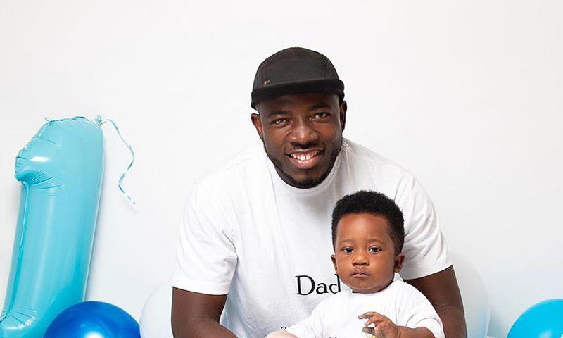 Gospel musician EBA and son