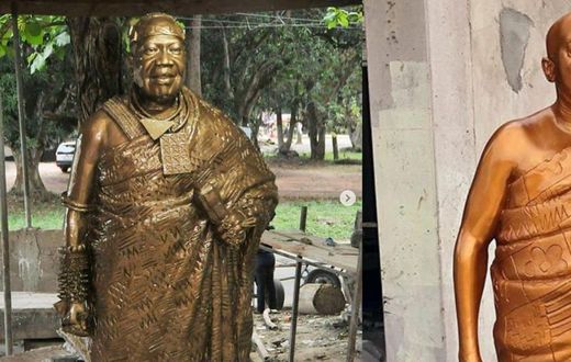 Ghanaian sculptor Kumi Samuel holds art lovers spellbound with mind-blowing handiwork