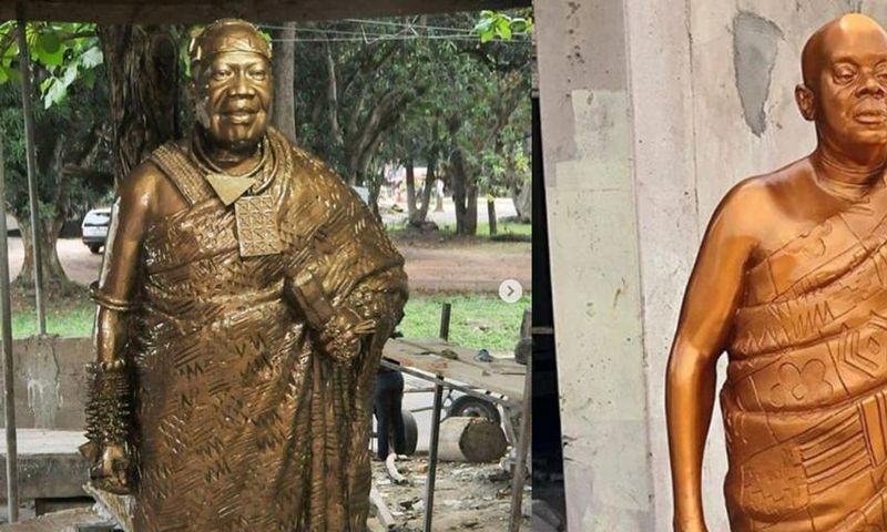 Ghanaian sculptor Kumi Samuel holds art lovers spellbound with mind-blowing handiwork