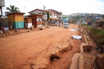 Asamoah Gyan contructs deplorable road at Weija