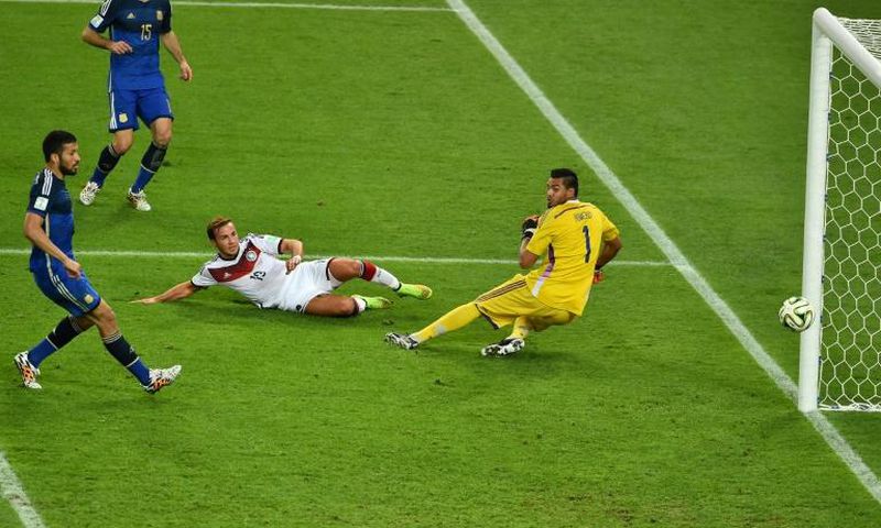 Mario Goetze scored the winning goal in the 2014 World Cup final for Germany against Argentina