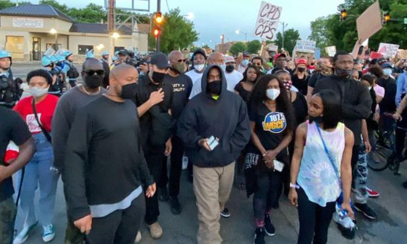 Kanye West joins Geroge Floyd protest; donates $2m to course