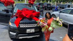 Nana Aba Anamoah receives Range Rover as birthday gift