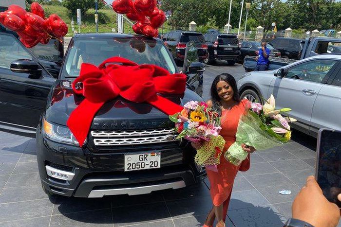 Nana Aba Anamoah receives Range Rover as birthday gift