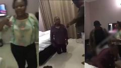 “I have the right to kill you” - Man beats wife’s lover after catching them in hotel room (video)