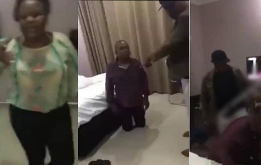 “I have the right to kill you” - Man beats wife’s lover after catching them in hotel room (video)