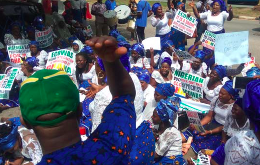 Nigerian retailers protest in Ghana