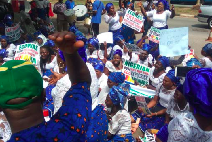 Nigerian retailers protest in Ghana