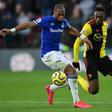 Sidibe (L) has played 21 Premier League games for Everton