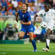Samuel Osei Kuffour against Italy in 2006