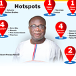 NPP Primaries: 26 hotspots identified. Credit: Graphic.com.gh