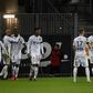 Amiens players celebrate scoring a goal in their 4-4 draw with Paris Saint-Germain in February. The club have since been condemned to relegation after the decision to end the season early due to the coronavirus