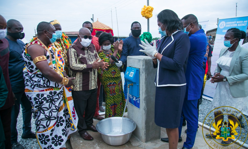 Akufo-Addo commissions 146 water systems in Central Region