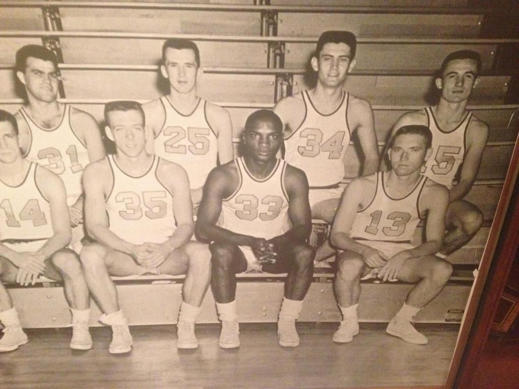 Paiges grandfather with his West Philadelphia High School basketball team in 1955.