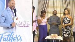 Rev. Owusu Bempah’s pretty daughters emerge for the first time to wish him happy Fathers’ Day (video)