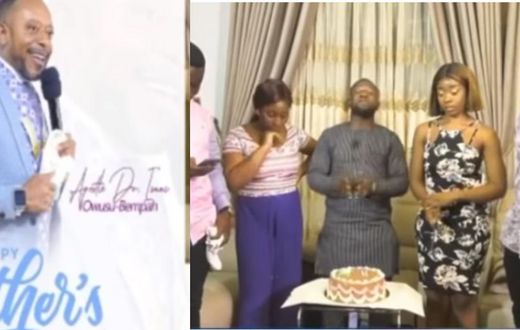 Rev. Owusu Bempah’s pretty daughters emerge for the first time to wish him happy Fathers’ Day (video)