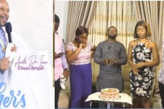 Rev. Owusu Bempah’s pretty daughters emerge for the first time to wish him happy Fathers’ Day (video)