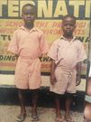 6-year-old Akwasi Frimpong on the right and brother Kofi on the left growing up in Ghana 1992