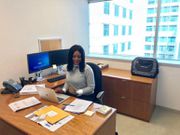 Sandra Ankobiah in her office