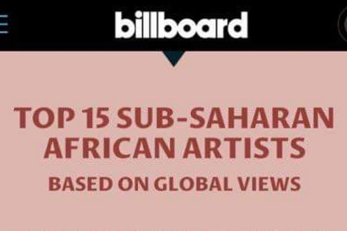 Billboard ranks top 15 Sub-Saharan Africa music acts based on global views