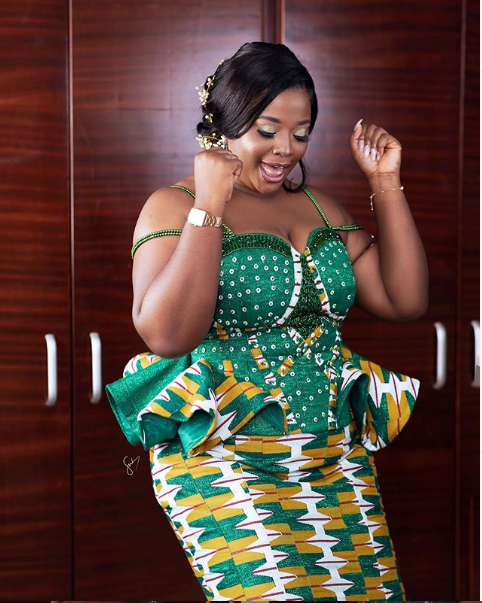 Green kente colour combo
