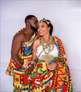 Kente bride and groom