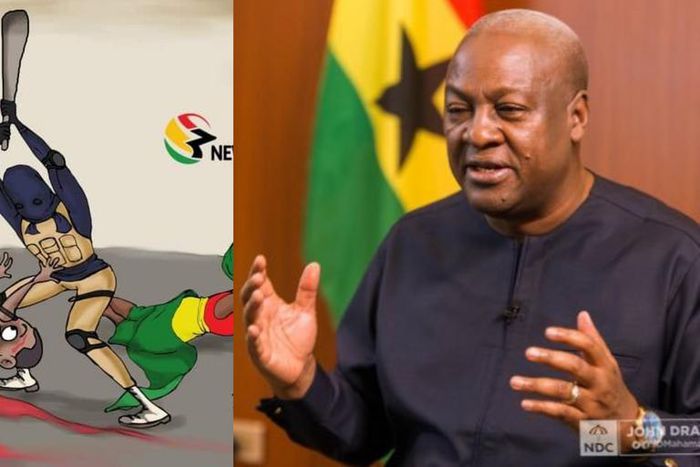Mahama throws back to by-election cartoon; explains “sensitivity” and “double standards”