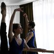 Lockdown has forced dancers Igor Tsvirko and  Margarita Shrainer to use their small flat for ballet practice