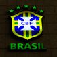 Le logo de la Confédération brésilienne de football le 8 juin 2015 à Rio de Janeiro (Brésil)